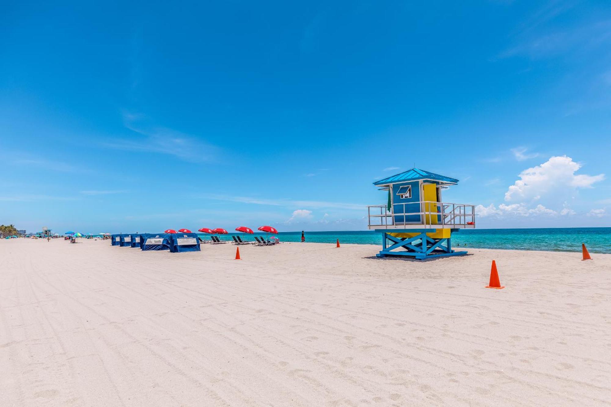 Stylish Private Beach Condo In Hollywood Fl, 3Min Walk To Hollywood Beach Buitenkant foto